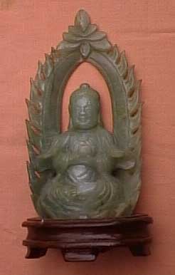 Chinese jade Buddha (photo by Mary Hendriks)