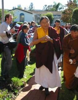 His Holiness Sakya Trizin on an Australian visit.